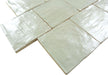 Jubilee Pacific Peal White 4" x 4" Square Shimmer Ceramic Tile Matrix Mosaics
