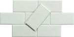 Thassos White 3" x 6" Beveled Polished Marble Subway Tile Matrix Mosaics