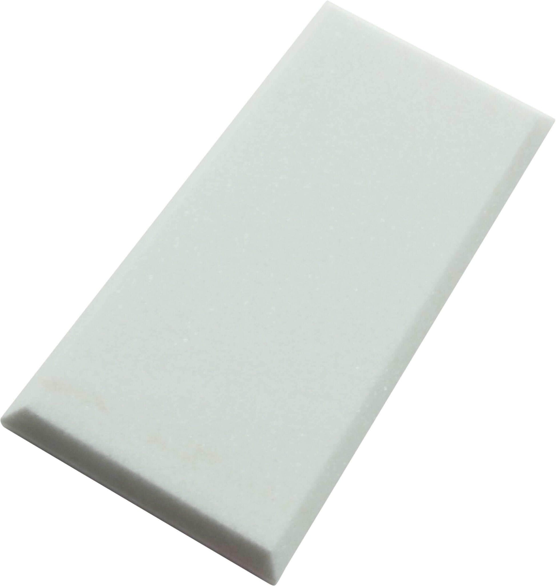 Thassos White 3" x 6" Beveled Polished Marble Subway Tile Matrix Mosaics