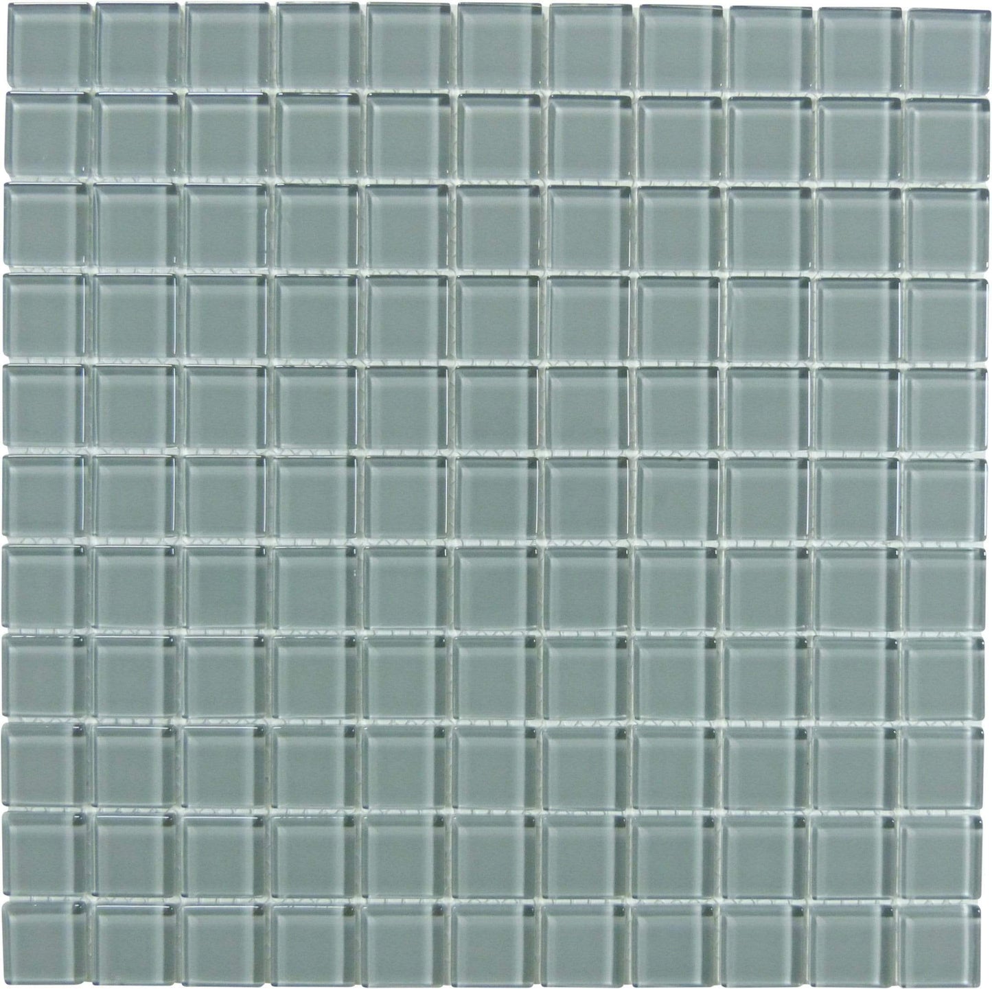 Volcanic Ash 1" x 1" Glossy Glass Tile Matrix Mosaics