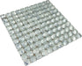 On the Rox Silver 1'' x 1'' Glossy Glass Tile Millenium Products