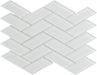 White Turning Point 2" x 4" Glass Tile Millenium Products