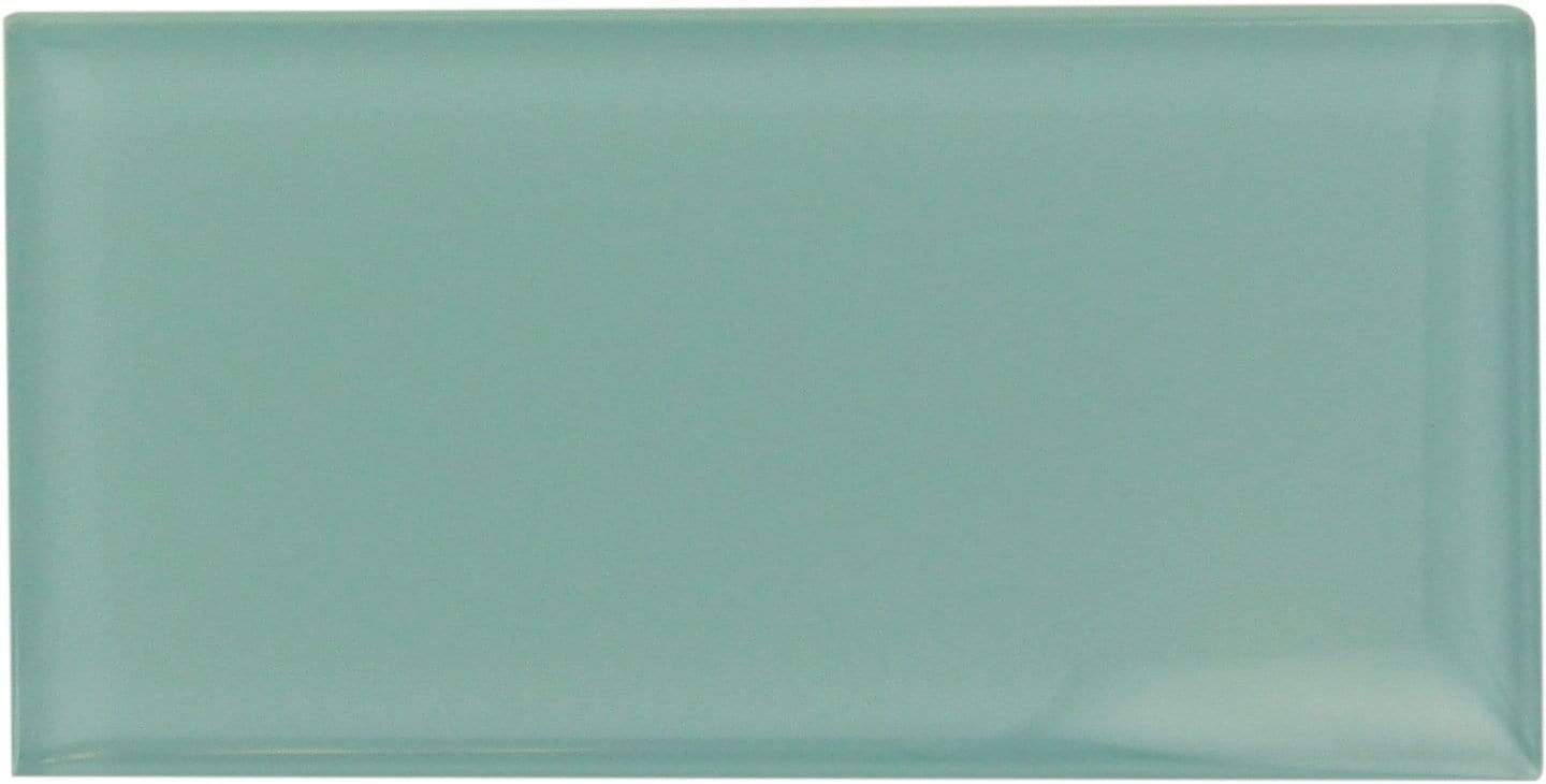 Aqua 3" x 6" Glossy Glass Subway Tile Millenium Products