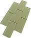 Sand Beige 3'' x 6'' Glossy Glass Subway Tile Millenium Products