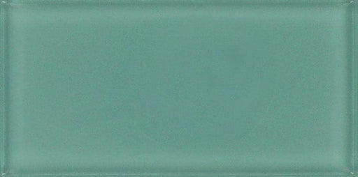 Teal Green 3'' x 6'' Glossy Glass Subway Tile Millenium Products