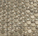 3D Penny Round Gun Metal Tile Millenium Products