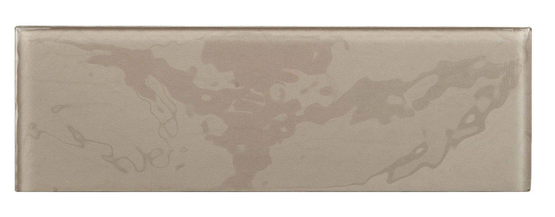 Wild Mushroom Soft Texture 4" x 12" Glossy Glass Subway Tile Millenium Products