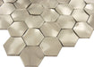 3D Stainless Steel 2" x 2" Hexagon Metal Tile Millenium Products