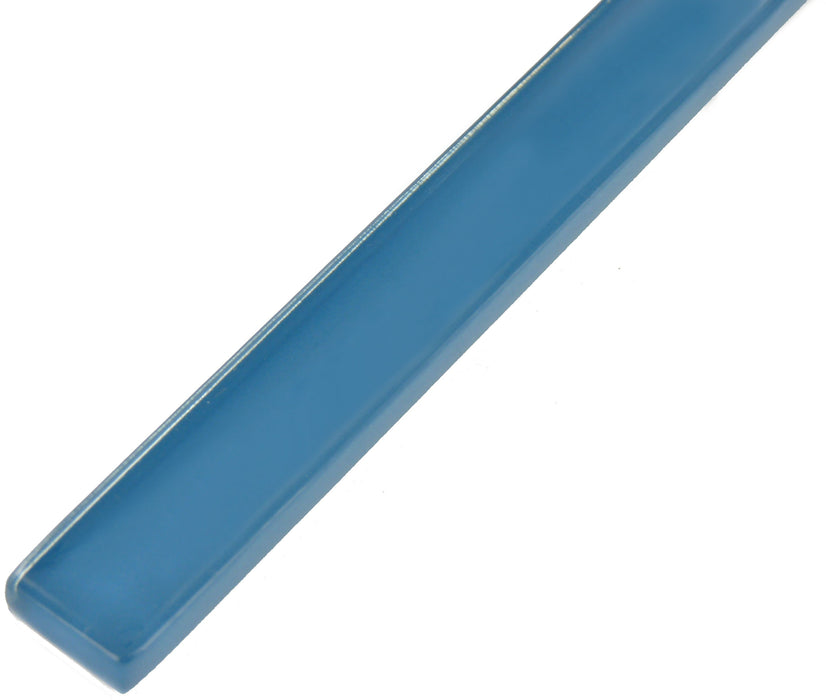 Cyan Blue 5/8" x 8" Glossy Glass Liner Millenium Products
