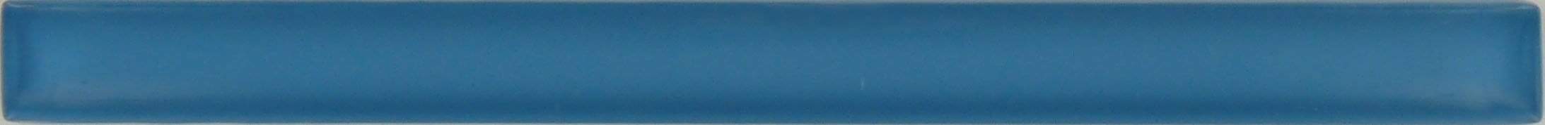 Cyan Blue 1" x 12" Glossy Glass Liner Millenium Products