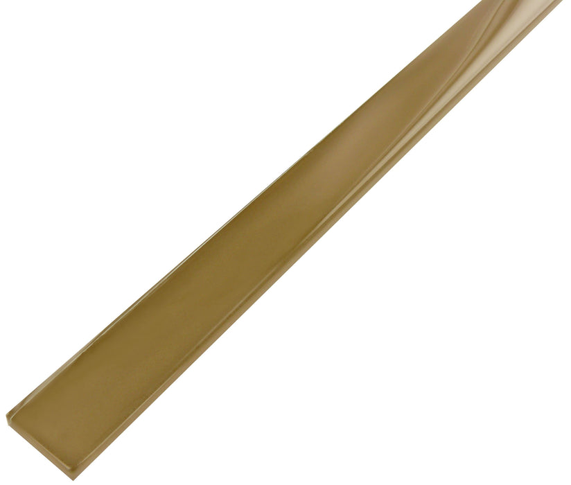 Dune Brown 1" x 12" Glossy Glass Liner Millenium Products