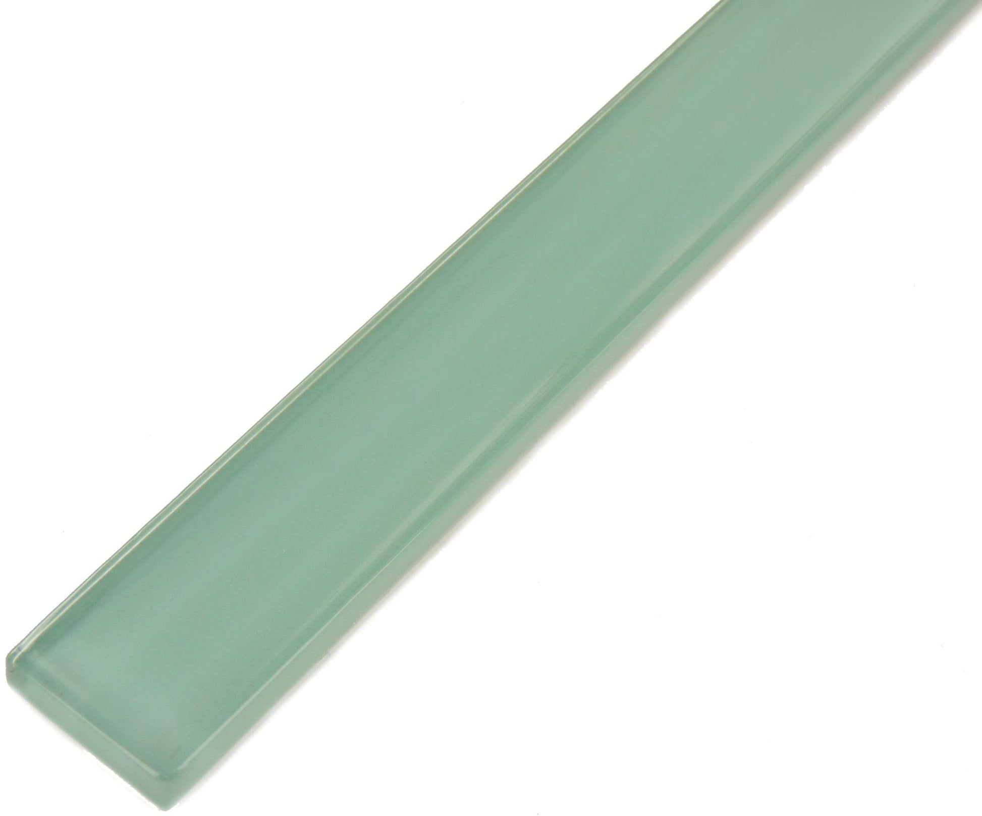 Mint Green 1" x 12" Glossy Glass Liner Millenium Products