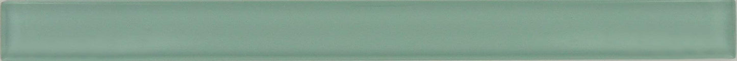 Mint Green 1" x 12" Glossy Glass Liner Millenium Products