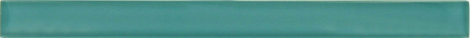 Teal Green 1" x 12" Glossy Glass Liner Millenium Products