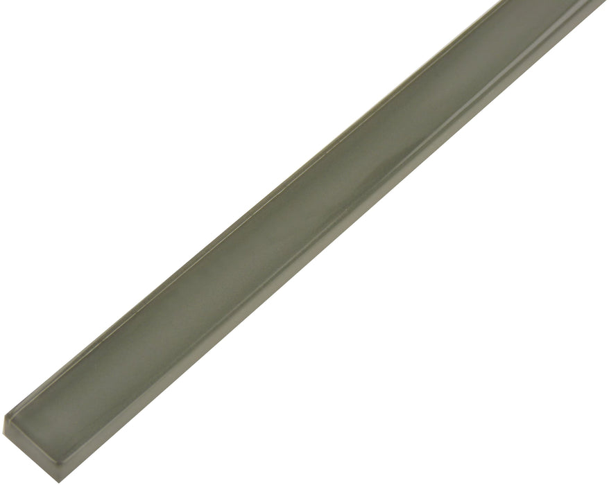 Hailstorm Grey 5/8" x 8" Glossy Glass Liner Millenium Products
