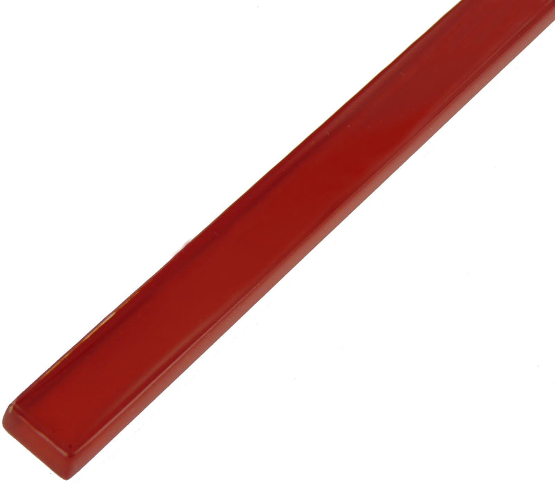 Scarlet Red 5/8" x 8" Glossy Glass Liner Millenium Products