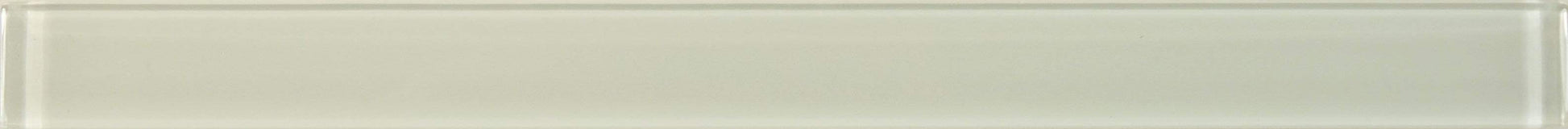 Clear White 1" x 12" Glossy Glass Liner Millenium Products