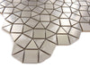Brushed Stainless Steel Geometrix Brushed Metal Tile Millenium Products
