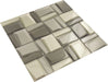 Scandinavian Marquise Grey Unique Shapes Glossy Glass Tile Millenium Products