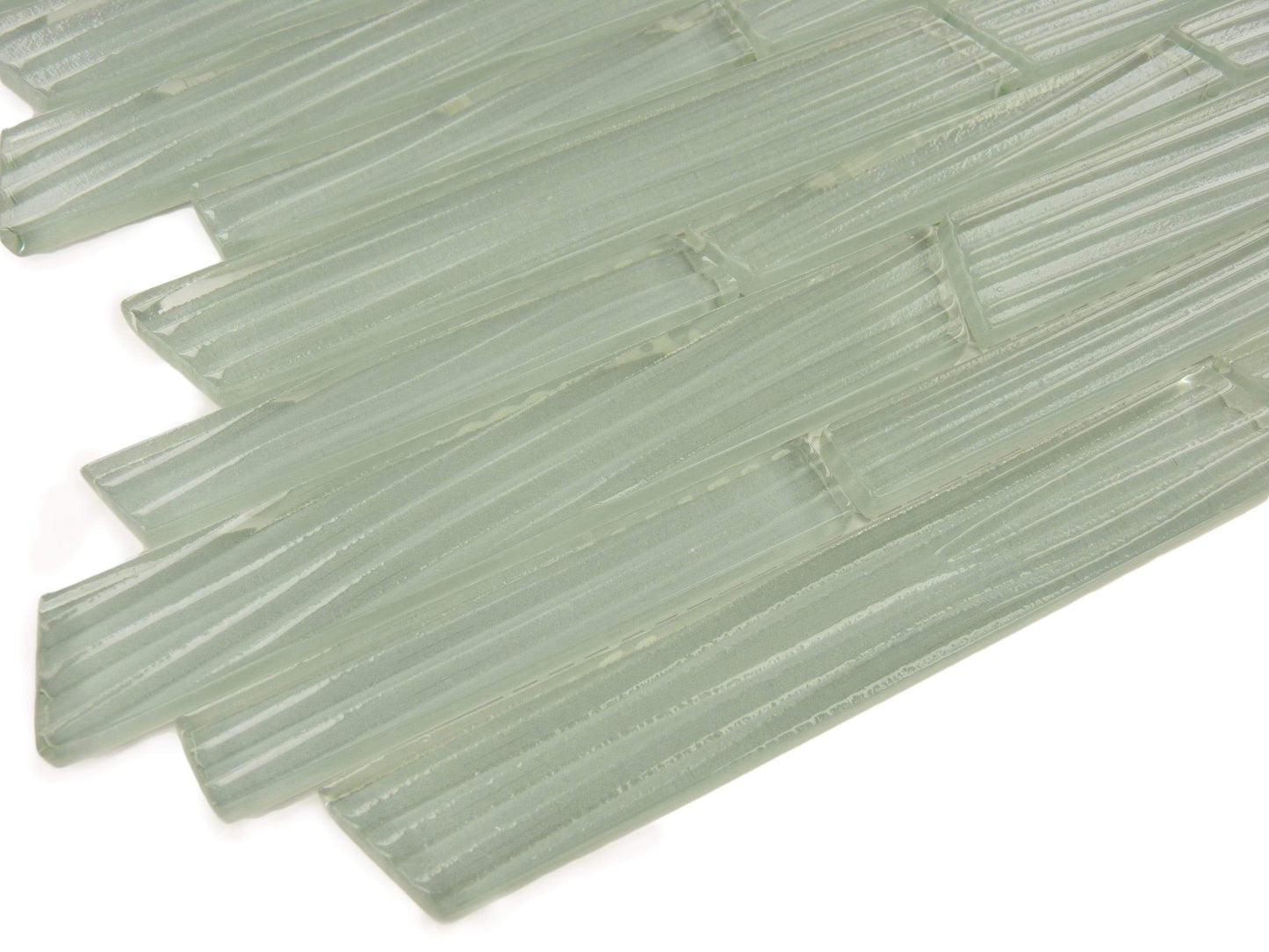 Sweet Pea River Random Linear Glossy Glass Tile Millenium Products