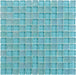 Oceanic Aqua 1'' x 1'' Glossy & Iridescent Glass Pool Tile Ocean Pool Mosaics