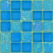 Breeze Blue 1" x 1" Glossy & Iridescent Glass Tile Ocean Pool Mosaics