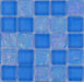 Royal Blue 1'' x 1'' Glossy & Iridescent Glass Pool Tile Ocean Pool Mosaics