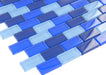 Royal Blue 1'' x 2'' Glossy Glass Pool Tile Ocean Pool Mosaics