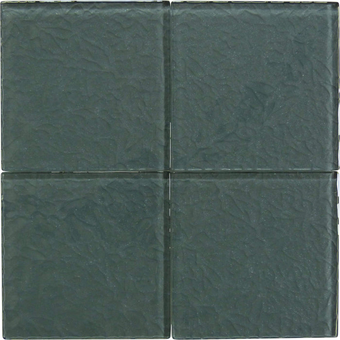 Moonscape Grey 6"x6" Ripple Glossy Glass Pool Tile Ocean Pool Mosaics
