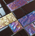 Raven Black Unique Shapes Glossy & Iridescent Glass Pool Tile Ocean Pool Mosaics