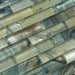Bermuda Aqua 1" x 4" Glossy Glass Tile Ocean Pool Mosaics