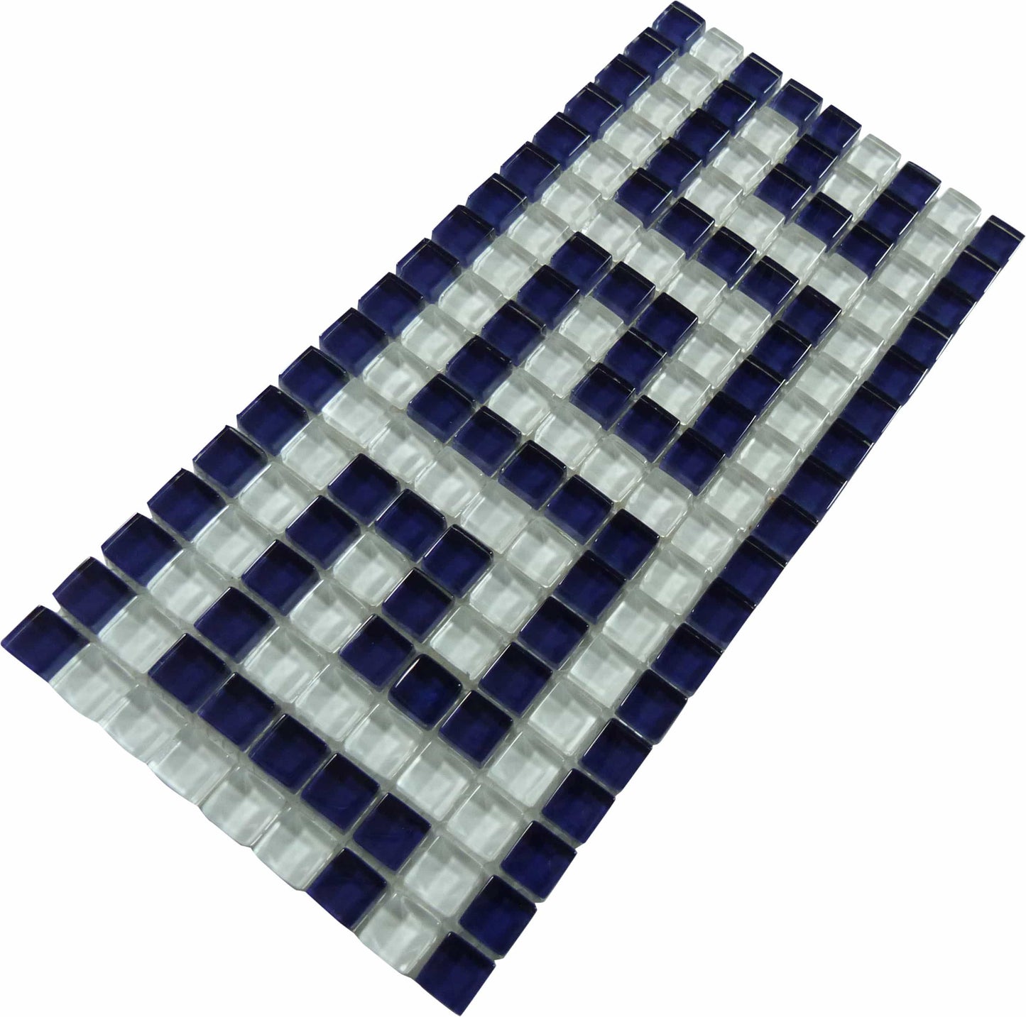 Darling Indigo Blue 5/8" x 5/8" Glossy Glass Pool Tile Ocean Pool Mosaics