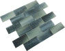 Frosted Night Grey 2" x 4" Glass Subway Pool Tile Ocean Pool Mosaics