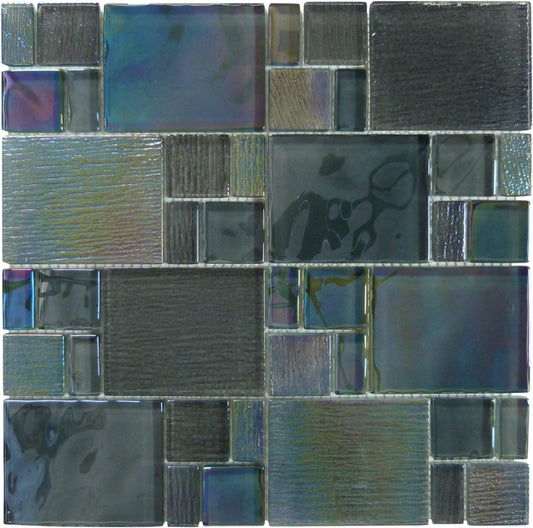 Glazed Granite Unique Shapes Glossy Glass Pool Tile Ocean Pool Mosaics