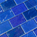 Light Blue Blend 2" x 3" Iridescent Glass Subway Pool Tile Ocean Pool Mosaics
