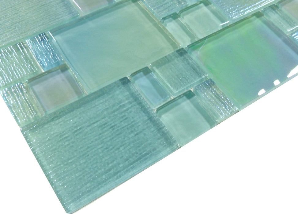 Sea Sprite Unique Shapes Glossy Glass Pool Tile Ocean Pool Mosaics