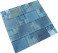 Silver Blueberry Unique Shapes Glossy Glass Pool Tile Ocean Pool Mosaics