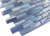 Watercolors Blue 1" x 2" Glossy Glass Pool Tile Ocean Pool Mosaics