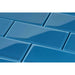 Denim Blue 3'' x 6'' Glossy Glass Subway Tile Pacific Tile