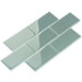 Slate Grey 3'' x 6'' Glossy Glass Subway Tile Pacific Tile