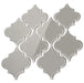 Light Grey Arabesque Glossy Glass Tile Pacific Tile