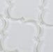 Ornamental White Arabesque Glossy Glass Tile Pacific Tile