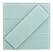 Light Sky Blue 4" x 12" Glossy Glass Subway Tile Pacific Tile