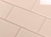Rose Pale Pink 3'' x 6'' Glossy Glass Subway Tile Pacific Tile