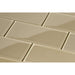 Light Taupe 3'' x 6'' Glossy Glass Subway Tile Pacific Tile
