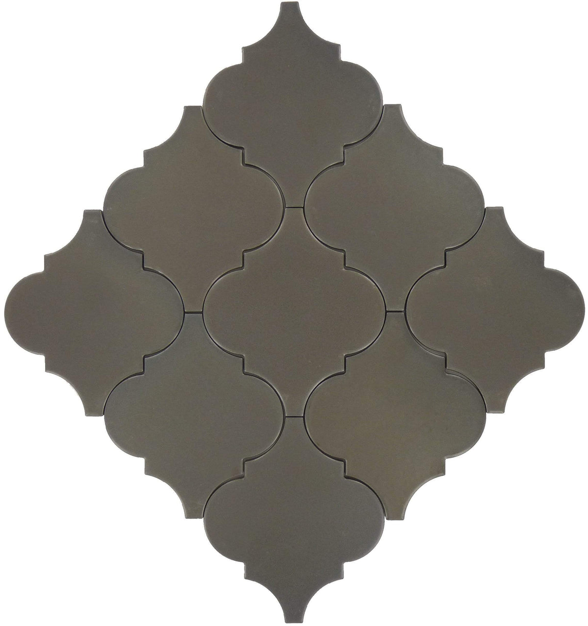 Black Arabesque Tile | Matte Black Porcelain Tile | Glass Tile Oasis