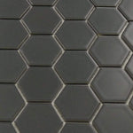 Black Hexagon Tile | Hexagon Porcelain Tile | Matte Black Tile