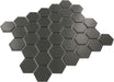 Jet Black Hexagon Porcelain Matte Tile Regency