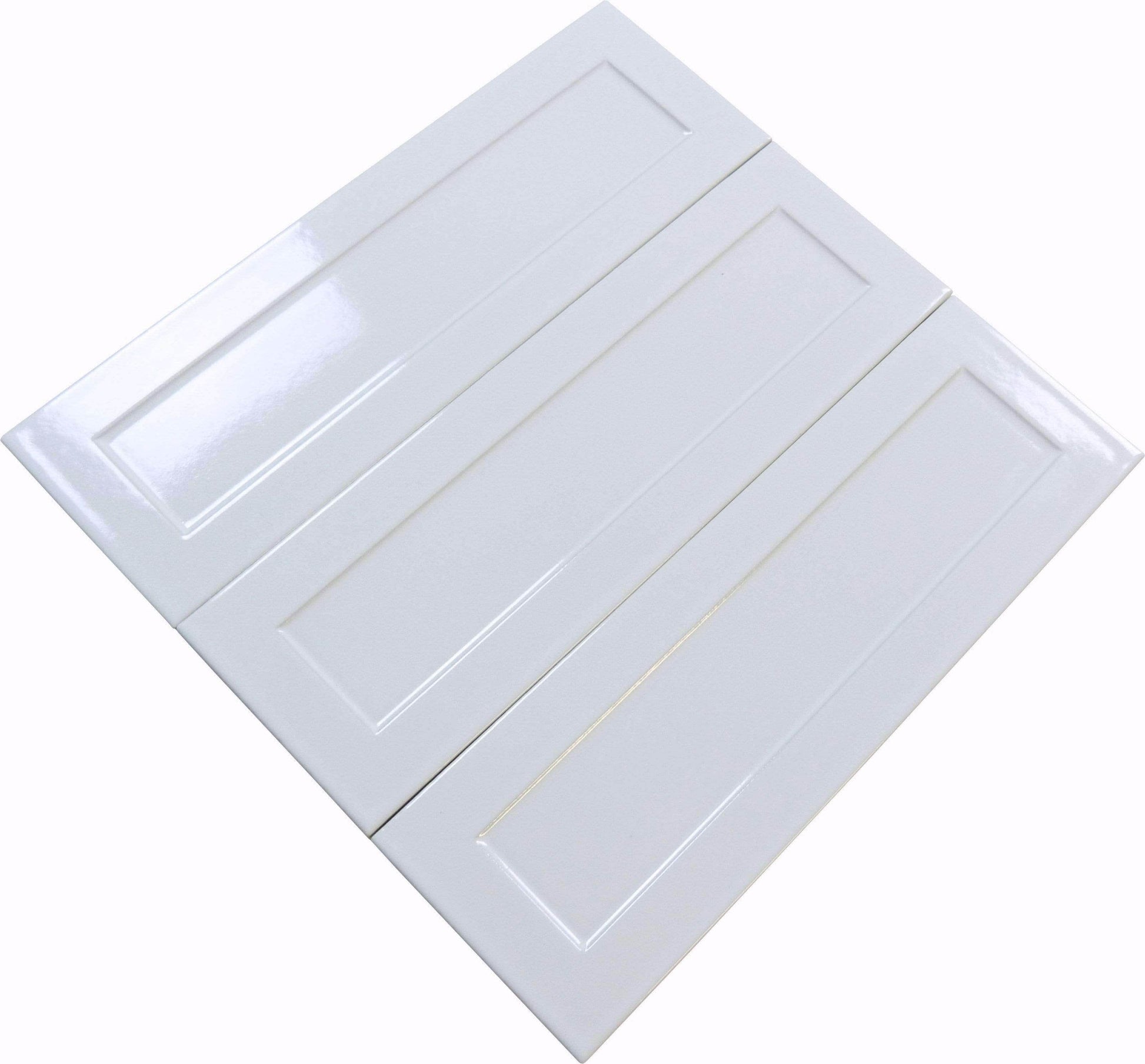 Chalk White 4" x 12" Glossy Porcelain Subway Tile Regency