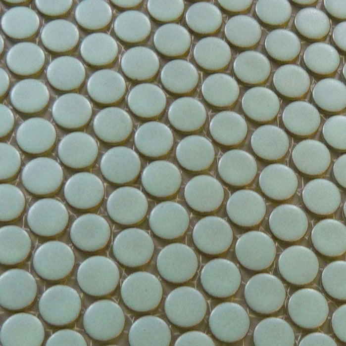 Aquamarine Aqua Circles Porcelain Matte Tile Regency